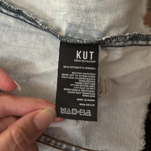 KUT From the Kloth Upcycled Denim Jacket - Pink Beautiful Trauma Tour 2018 - M - Picture 5 of 8